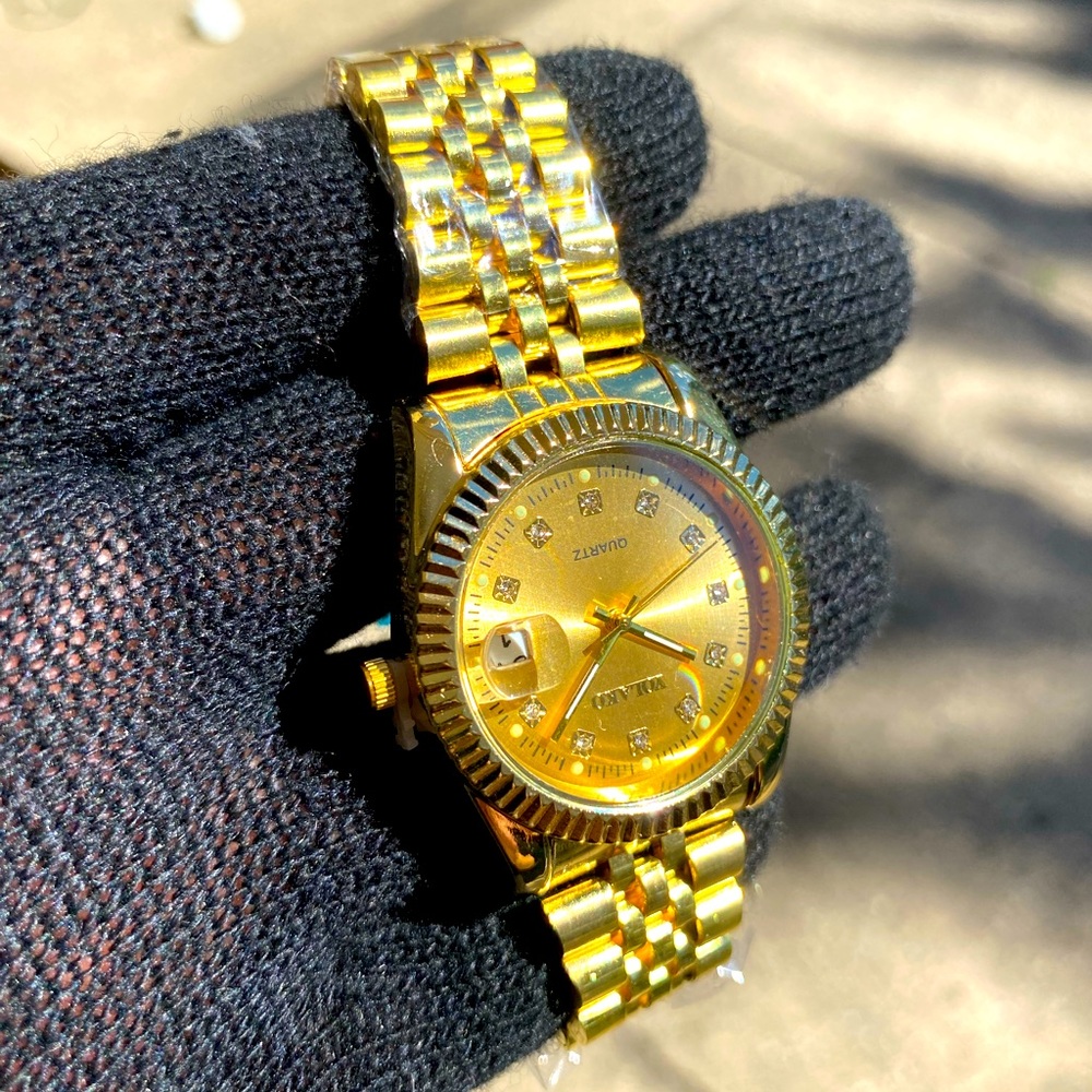 Men’s Gold Quartz Watch